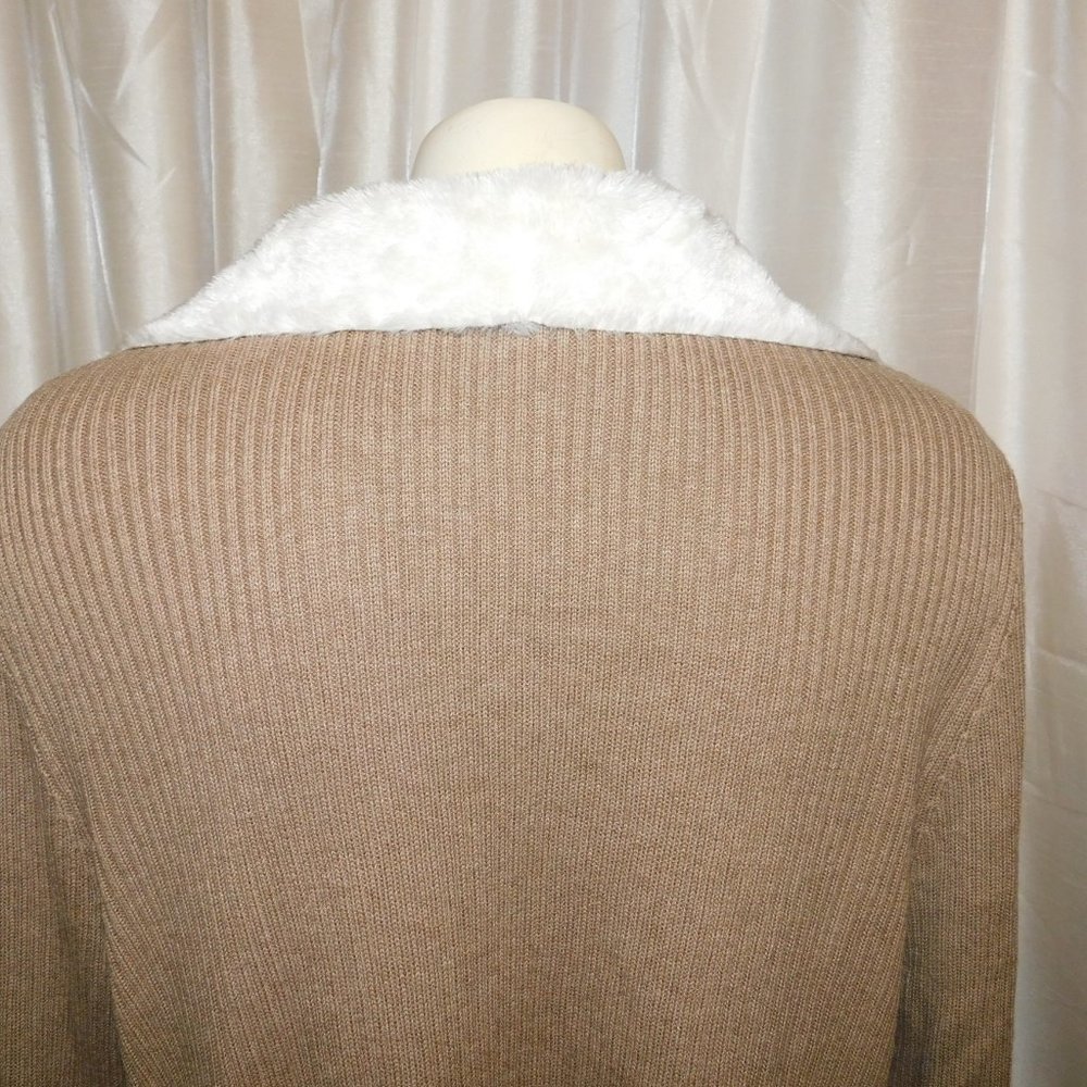 Alfred Dunner Cardigan Crocodile Print Open Front - image 6